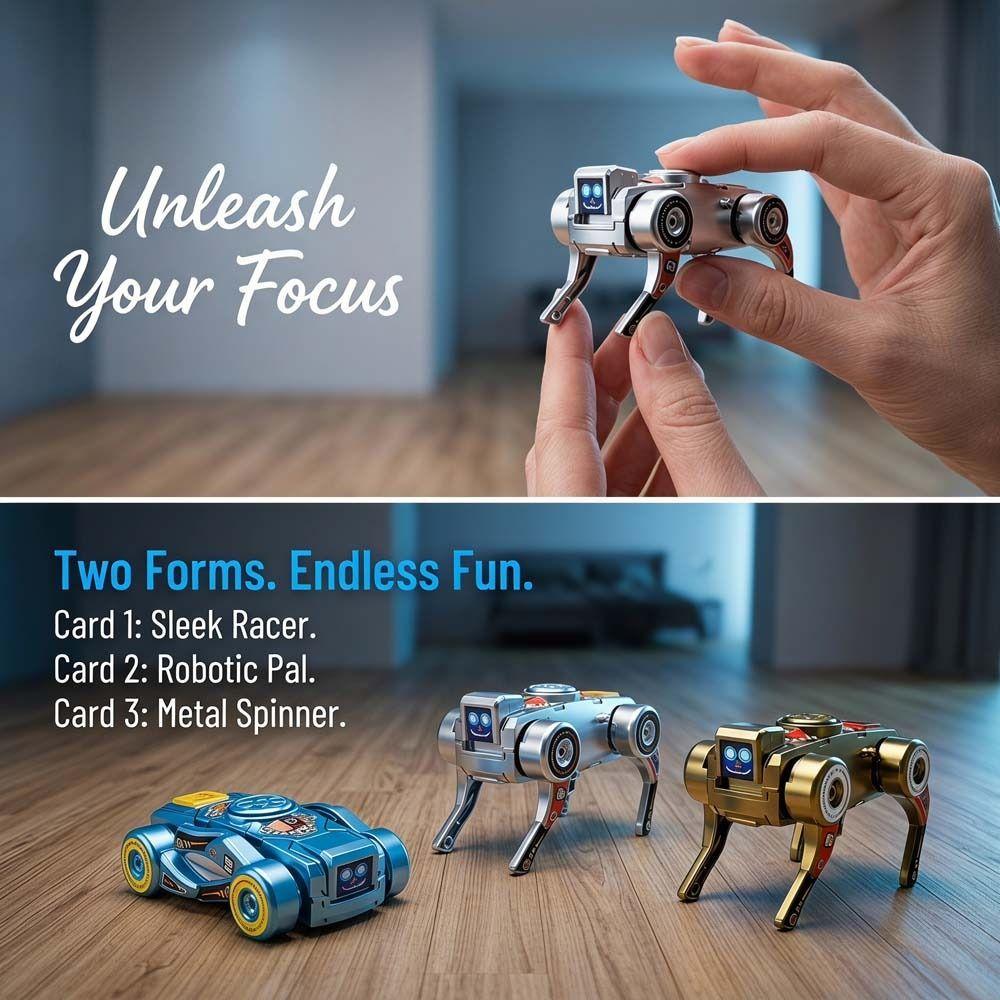 Creative Deformed Transforming Robot Dog Fidget Toy Deformed Mechanical Dog Fidget Toys Desk Toy