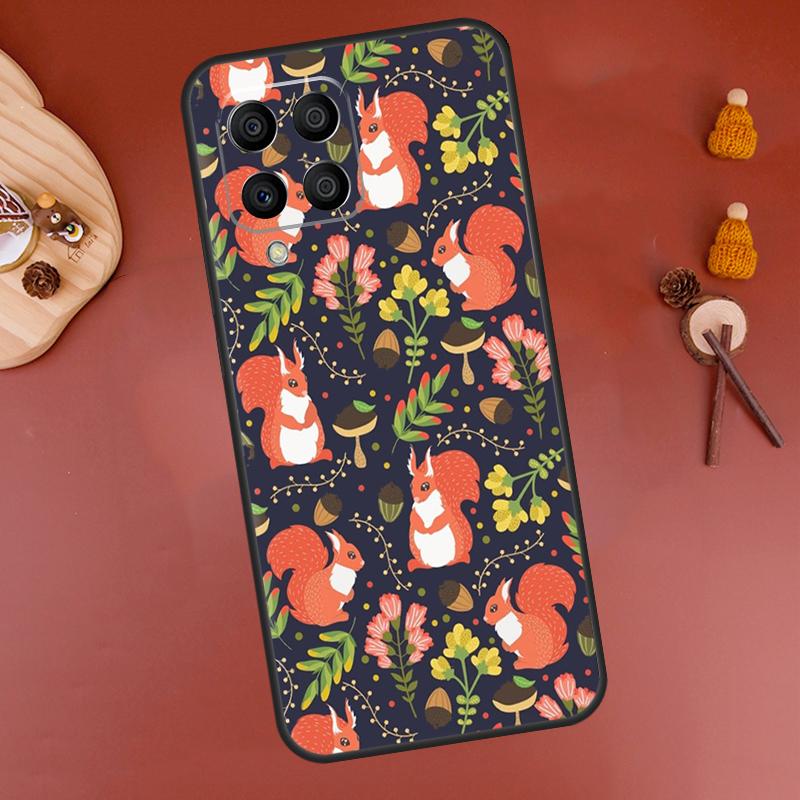 Cartoon Animal Squirrel Case For Samsung Galaxy M32 M12 M52 M21 M31 M15 M55 M56 M36 M16 M06 M13 M33 M53 M14 M34 M54