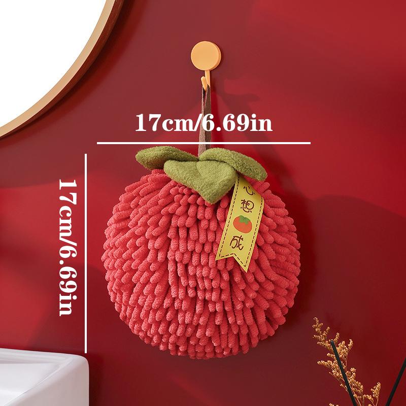 Полотенца для рук из шенилла, протирание, полотенце для рук, мяч с петлями для подвешивания, для кухни, ванной, быстросохнущий, мягкий, впитывающий, из микрофибры, гандбол