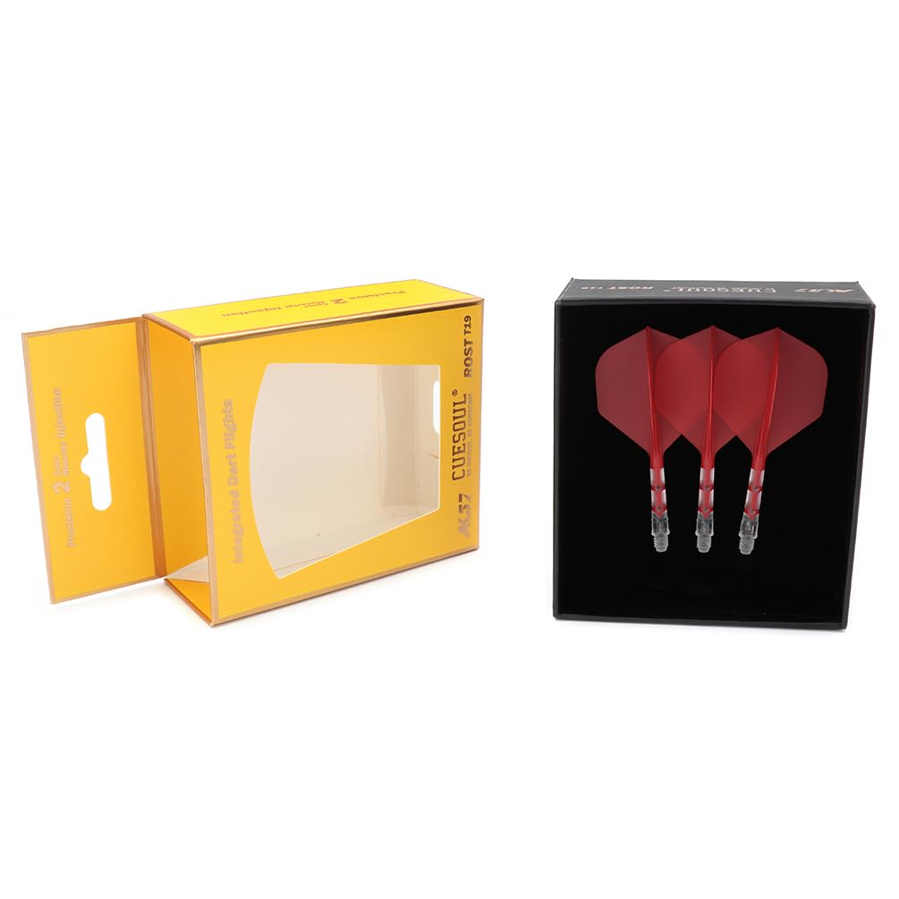 CUESOUL AK57 ROST T19 shaft integrated flight Small Standard Shape red flight clear shaft CS-AK57XB2M