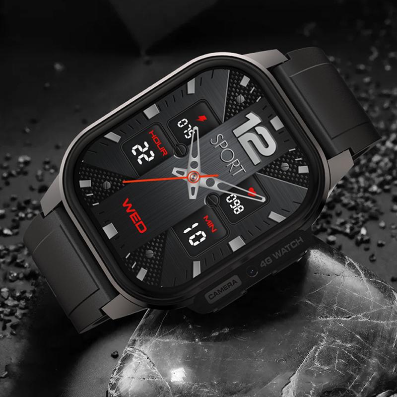 AMOLED экран 2.1 подключаемый GPS упражнения кислород крови HRV мониторинг сердечного ритма 4G телефон часы
