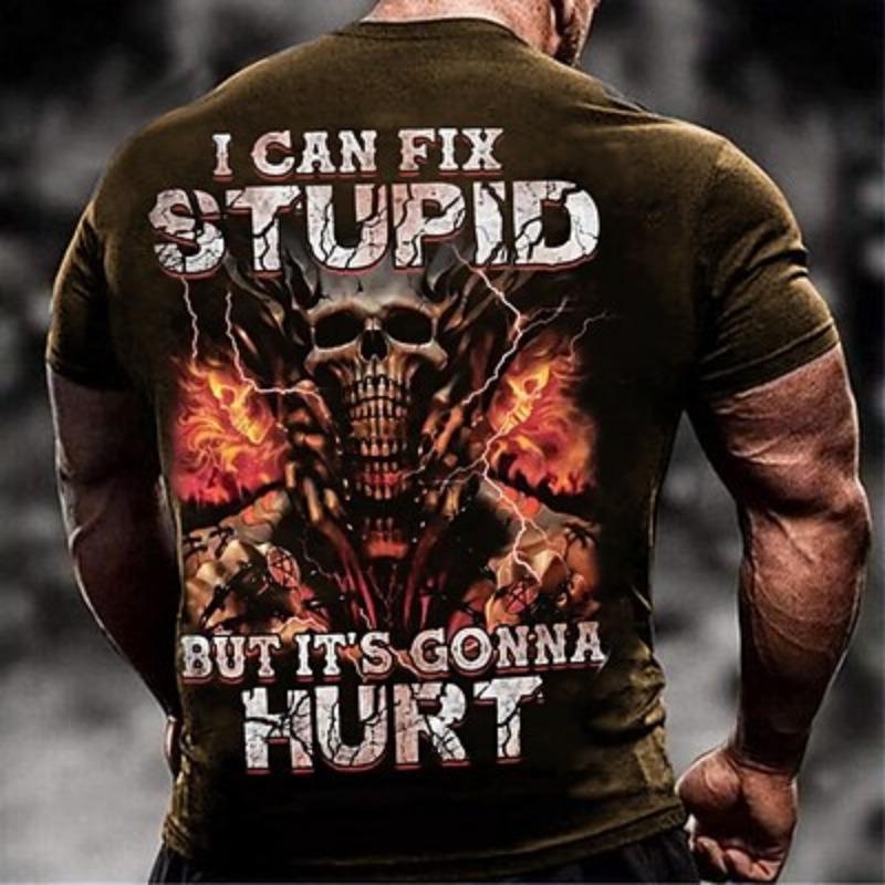 Men's T Shirt Tee Halloween Shirt Tee Graphic Skull Crew Neck Clothing Apparel 3D Print Outdoor Casual Daily Sports Short Sleeve Print