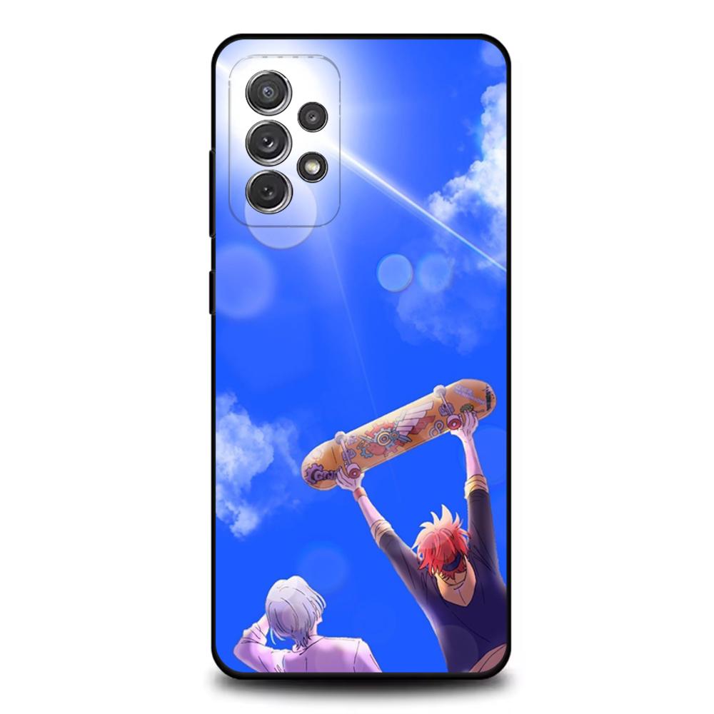 1 шт. Аниме SK8 The Infinity Чехол для телефона Samsung S25,S24,S21,S22,S23,S30,Ultra,S20,Plus,Fe,Lite,Note,10,9,5G Черный Чехол