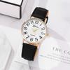 Big Digital Geneva Watch Shell Dial Dress Watch Fashion Quartz Wristwatch  Women