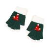 Christmas Children Knitted Gloves Cartoon Printed Warm Winter Mittens for Kids Outdoor Riding