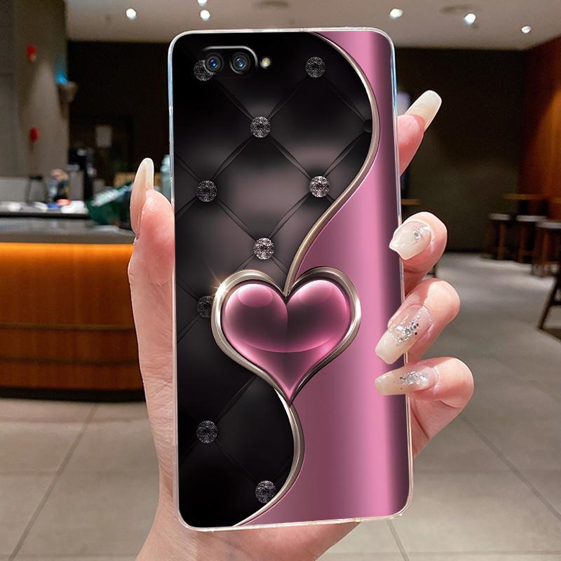 Case For OPPO A3S A5 AX5 A12e CPH1803 CPH1853 CPH1851 Flower Butterfly Phone Cases Soft Silicone Transparent TPU Jelly Cover