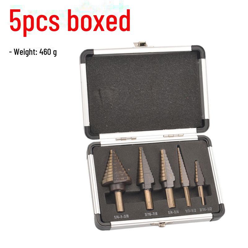 Британский черно-желтый набор из 5-ти предметов «Пагода» для сверления и ручного перфоратора