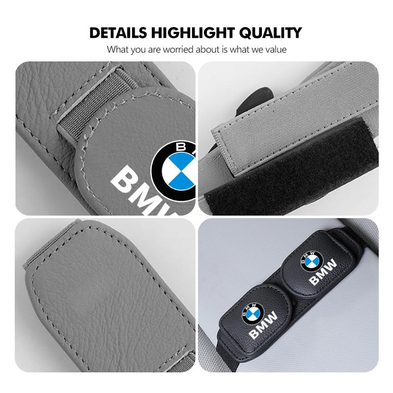 For BMW Car Sun Visor Eyeglass Holder Card Clip Storage Accessories G30 G20 M3 M5 E91 E92 E93 E36 E70 X3 X4 X5 X1 E39 F30 R222