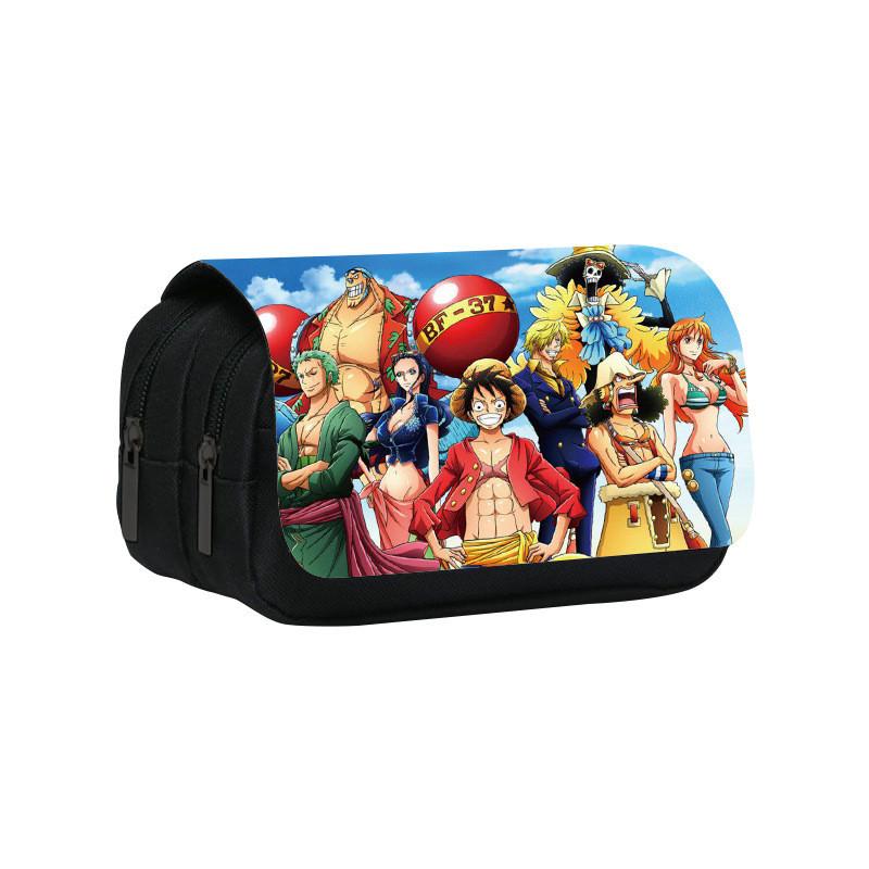 One Piece Large Capacity Double Layer Stationery Bag With Durable Nylon Material