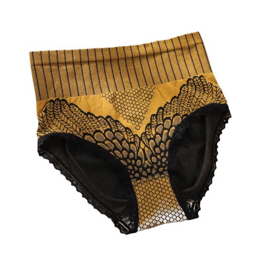 Женские трусы с высокой талией, плотные, дышащие, с принтом, эластичные, с контролем живота, антисептические, влагостойкие, женские трусы, внутренняя одежда