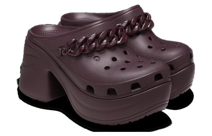 Crocs Сабо Siren Chain Clog 'Dark Cherry' Женские 209018-6WD
