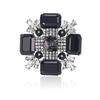 Rhinestone Cross Brooch Unisex Design Pins Office Party Casual Accessories Gifts