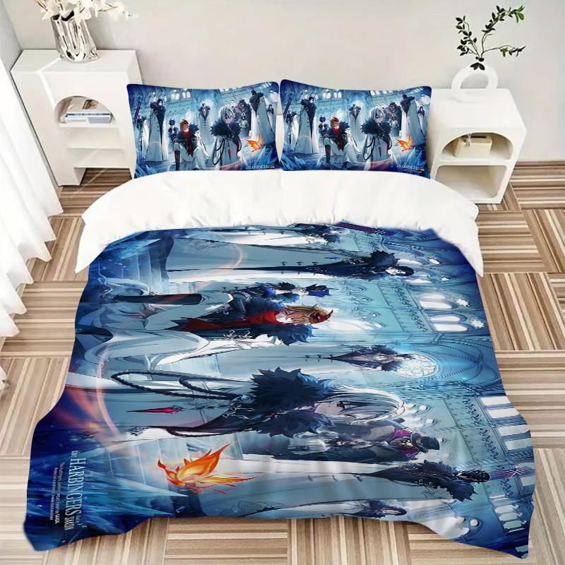 3Pcs Fantasy Heroes Unite Bedding Set Soft Fabric Duvet Cover Pillowcases Home Xmas Halloween Gift 1 Duvet Cover 2 Pillowcase S1703