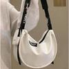 Casual Dumpling Bag Sports Style Messenger Bag Female Large-capacity Canvas Bag Student Class Shoulder Commuter Bag