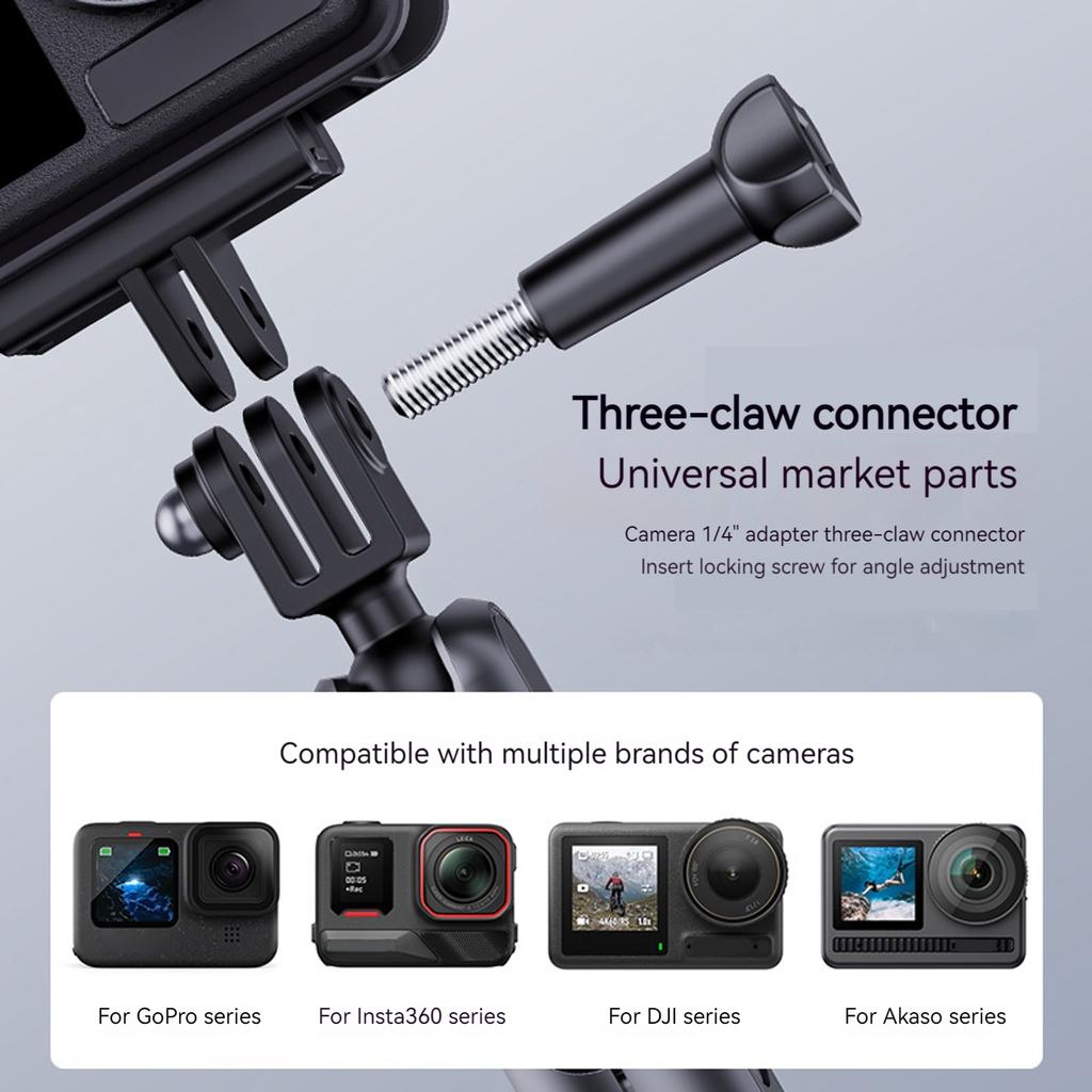 Автомобильное крепление на присоске 360° Регулируемый держатель для экшн-камеры в автомобиль для DJI/Insta360/GoPro