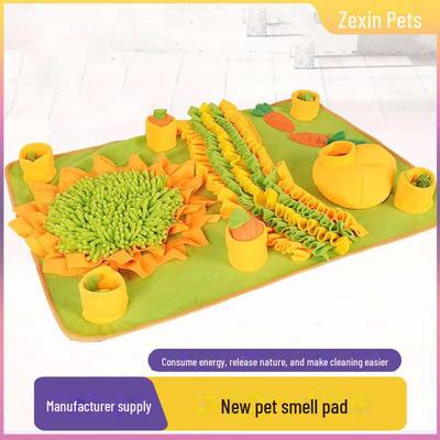 Коврик для активности домашних животных: Энергетический коврик для обнюхивания собак и кошек со скрытыми лакомствами, дозатором еды и игрушками