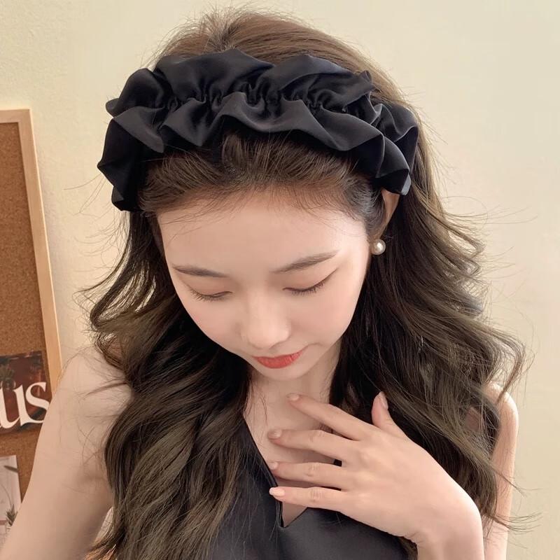 CHIMERA French Retro Pleated Satin Hairband
