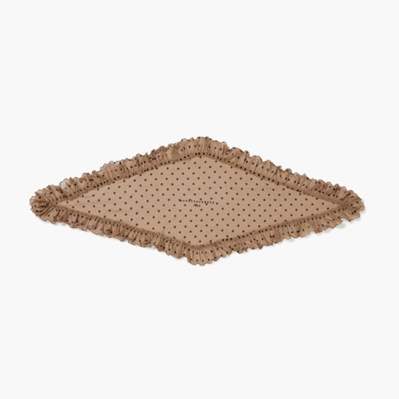 MARGESHERWOOD FRILL SQUARE SCARF_beige