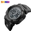 Skmei 1258 Часы Наручные Спортивные Светодиодные Электронные Мужские Многофункциональные 5 Бар Водонепроницаемые Reloj Hombre Цифровые Часы Будильник для Мужчин