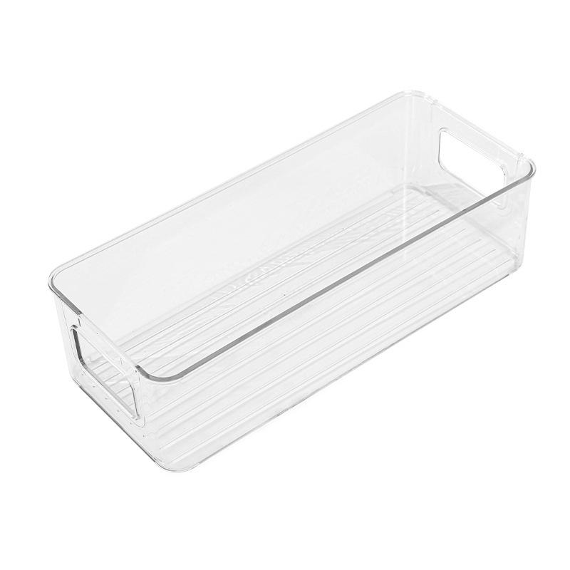 Настольный ящик для хранения косметики, прозрачный ящик для общежития для организации и хранения, можно штабелировать как узкий и длинный ящик для хранения