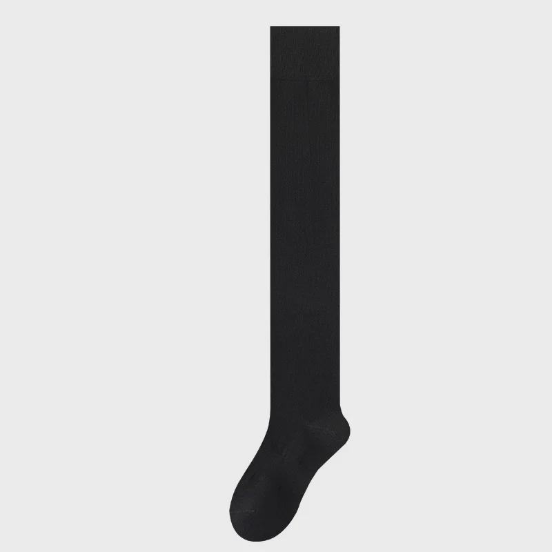 Женские хлопковые носки выше колена: Длина до бедра, теплая, нескользящая, без косточек, для весны и осени