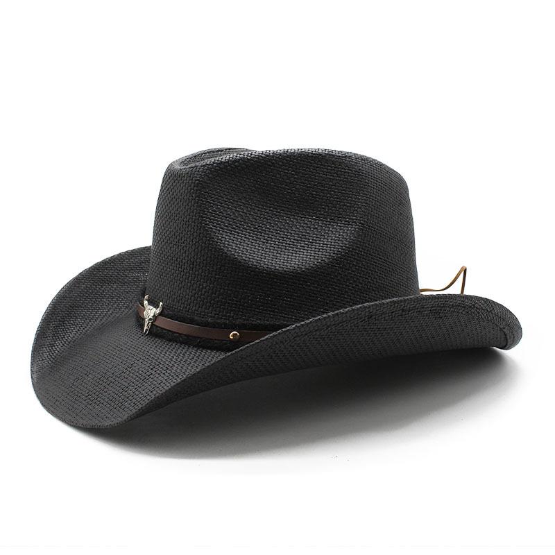 Outdoor Travel Hat European And American Men'S And Women'S Fashion Jazz Hat Western Cowboy Straw Hat