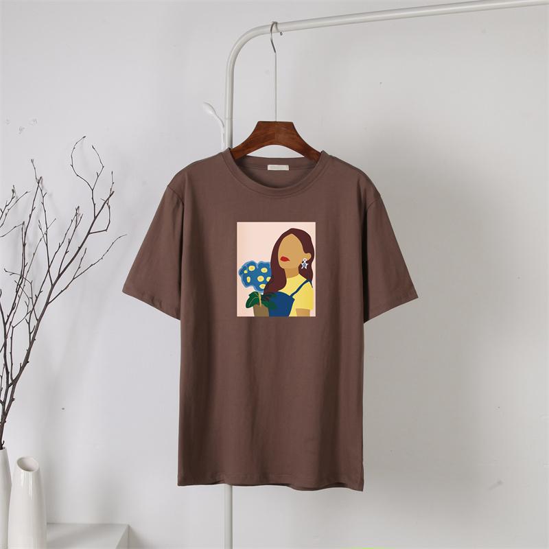 Hirsionsan новая футболка в стиле Харадзюку с графическим принтом, женская футболка из 100% хлопка с короткими рукавами, летний мягкий пуловер большого размера, топ