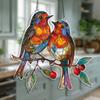 Ловец солнца Yousheng Bird из витражного стекла, подвесное украшение на окно с колибри для домашнего декора стен и сада, подарки для любителей птиц