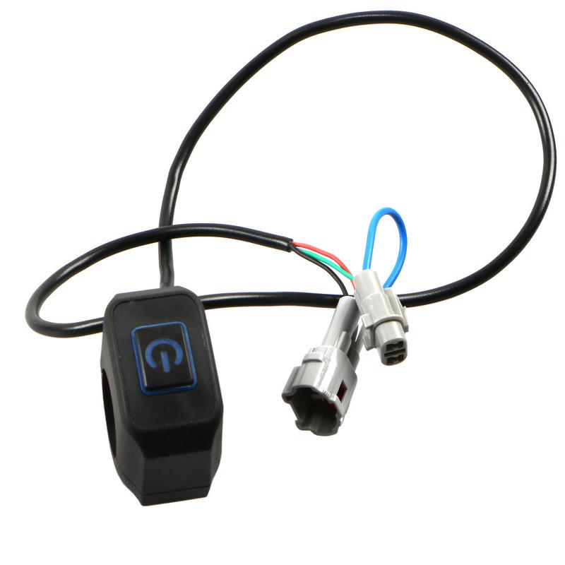 60W Motocross LED Light Wiring Harness Plug-Play Headlight Assembly For KLX110 CRF110 TTR110 YZ250F Dirt Bike Pitbike Handle Bar