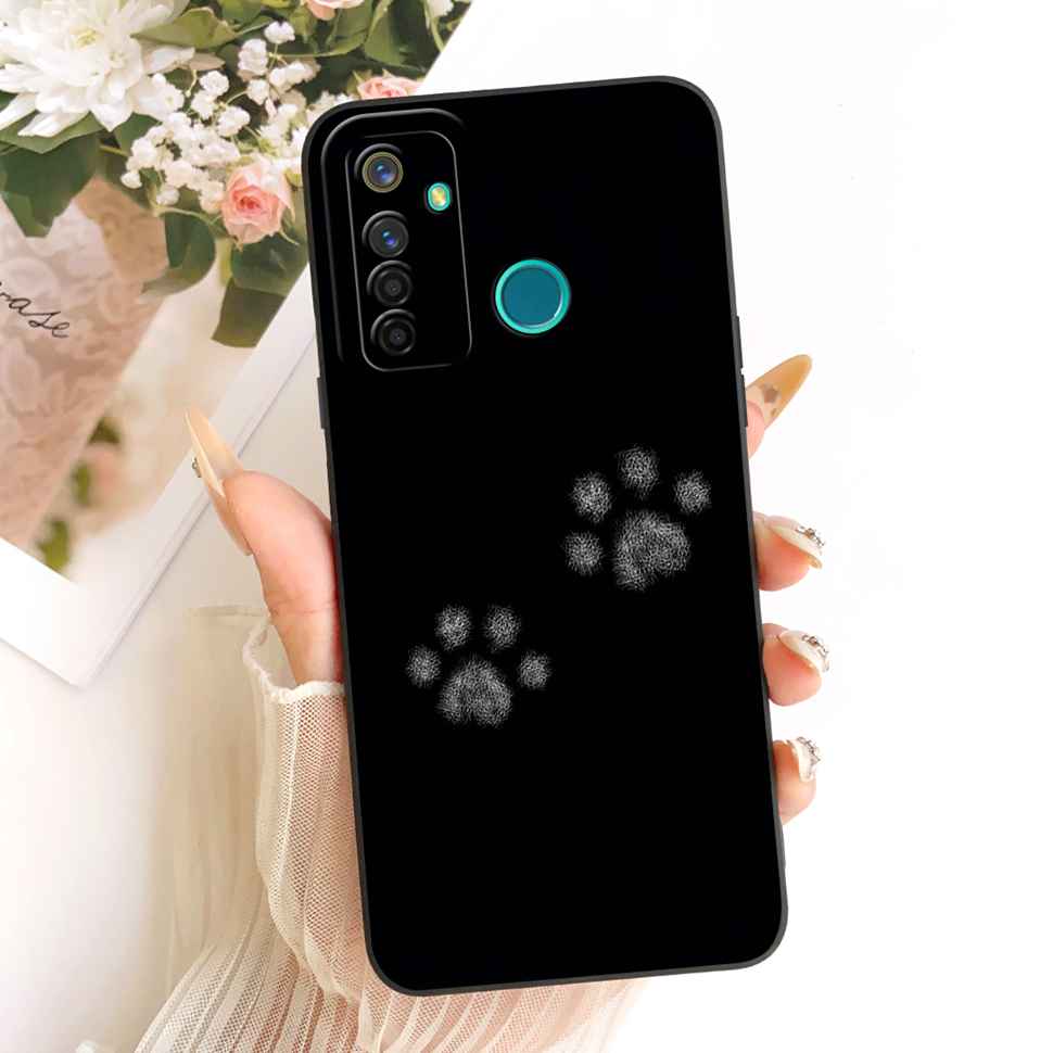 Ударопрочный Чехол Для Realme 5 Pro Чехол Популярный Милый Кролик Мягкий Матовый Чехол Realme5 Pro 5Pro RMX1971 RMX1973 Чехол Для Телефона