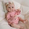 Beautiful Girl Reborn Baby Doll Bettie 18'' 48cm Soft Full Vinyl Simulation Doll Handmade Painted Hair Lively Newborn Doll Holiday Gift for Children
