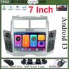 Автомагнитола Android 13 Для TOYOTA YARIS 2005 - 2011 Навигация GPS Android Auto Carplay Мультимедийный плеер Стерео Нет 2din WiFi 4G