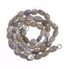 Natural Labradorite Gemstone Oval Smooth Beads Necklace 17" UB-3566 UB-3566