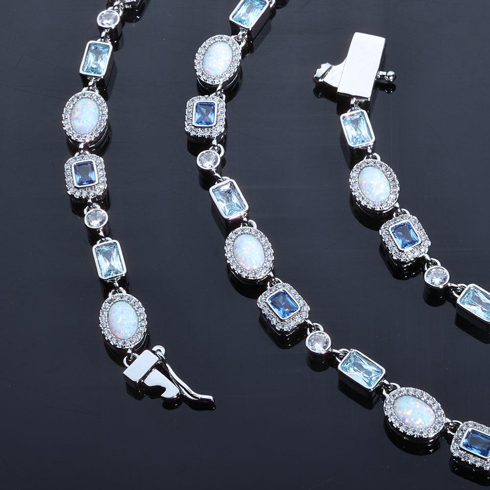 Хип-хоп мода 6 мм красочное геометрическое ожерелье из драгоценных камней изысканное опаловое ожерелье с кубическим цирконием для мужчин и женщин