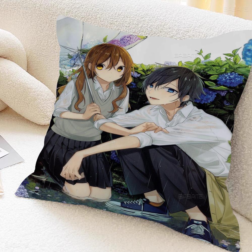 Аниме Хоримия Подушка Подарок Декор для дома и офиса Подушка для спальни, дивана, автомобиля Наволочка