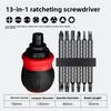 Short Shaped Ratchet Screwdriver Set Radish Head High Hardness Labor-Saving Multi-Functional Household Screwdriver Tool