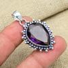 Amethyst Gemstone Handmade 925 Sterling Silver Adorable Pendant For Thanksgiving Gift