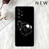 Чехол Французский бульдог Черно-белый для Samsung Galaxy A52 A12 A53 A32 4G A13 A51 A21s A71 A22 A33 A72 A31 A03s Чехол для телефона