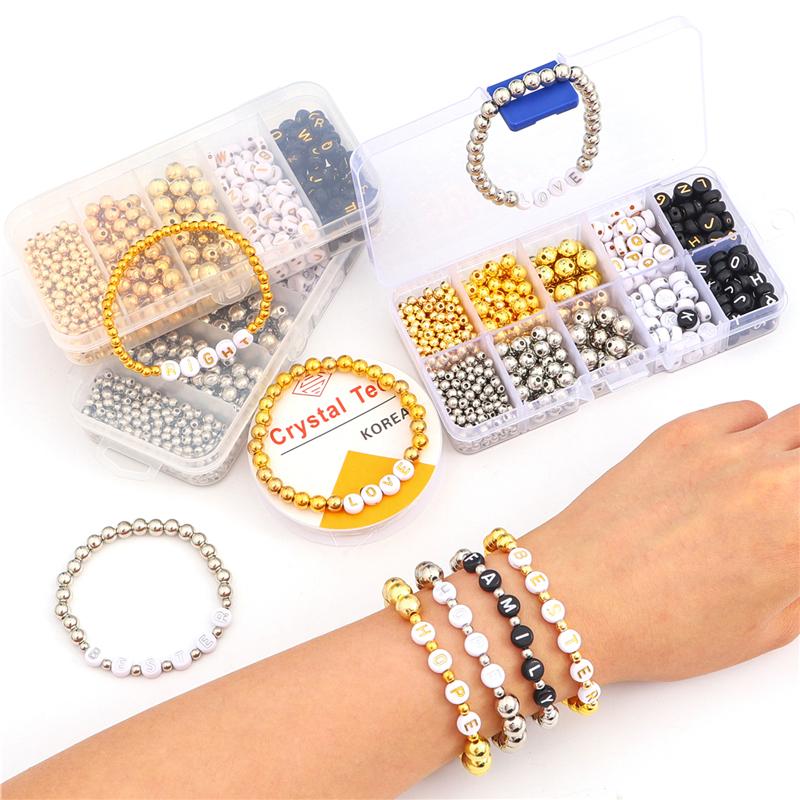 1 компл./кор. коробка CCB бусины DIY браслет ожерелье серьги аксессуары для изготовления ювелирных изделий
