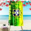 CBF Brasil Print Beach Towel, Large Soft Quick Dry Towel for Beach Camping Swimming
