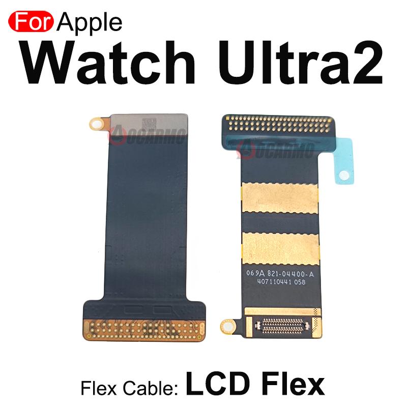 Aocarmo For Apple Watch Ultra 2 Vibrator Motor And Motherboard Connection Flex Cable Connector LCD Flex Cable Repair Parts