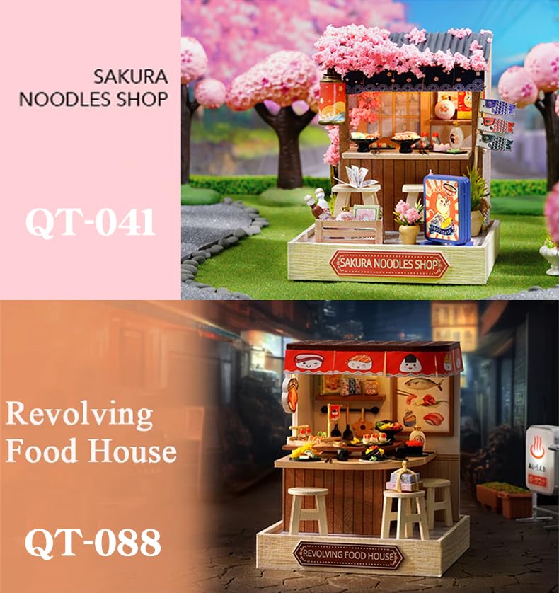 (t-FREAK) 1:32 Dollhouse Handmade Kit Set Miniature Happiness Series (QT-041+ QT-088)