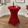 Чехол для коктейльного столика, однотонный дизайн, высокая эластичность, маслостойкая, универсальная посадка, простая установка, круглая скатерть с высоким верхом