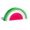 Rainbow Building Blocks Wooden Stacker Nesting Puzzle Blocks Color Shape Matching Puzzle Toys For Kids Gifts