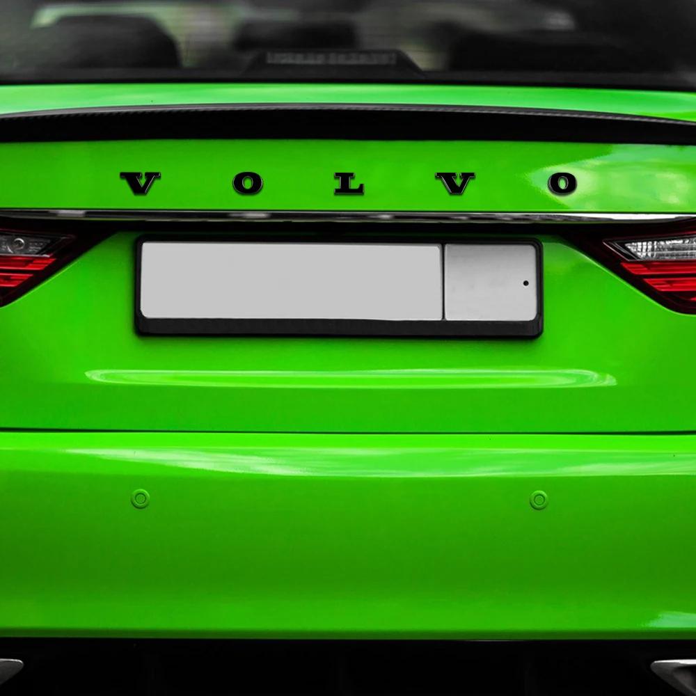Яркий Черный Задний Значок Багажника Для Volvo Наклейка Наклейка С Названием Volvo Задняя Наклейка Для Volvo Polestar XC90 XC60 XC40 S90 V90