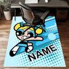 Custom The Powerpuff Girls Mat Personalized Name, Polyester Washable Indoor Entryway Rug, Gift for Christmas, Easter, Thanksgiving Day