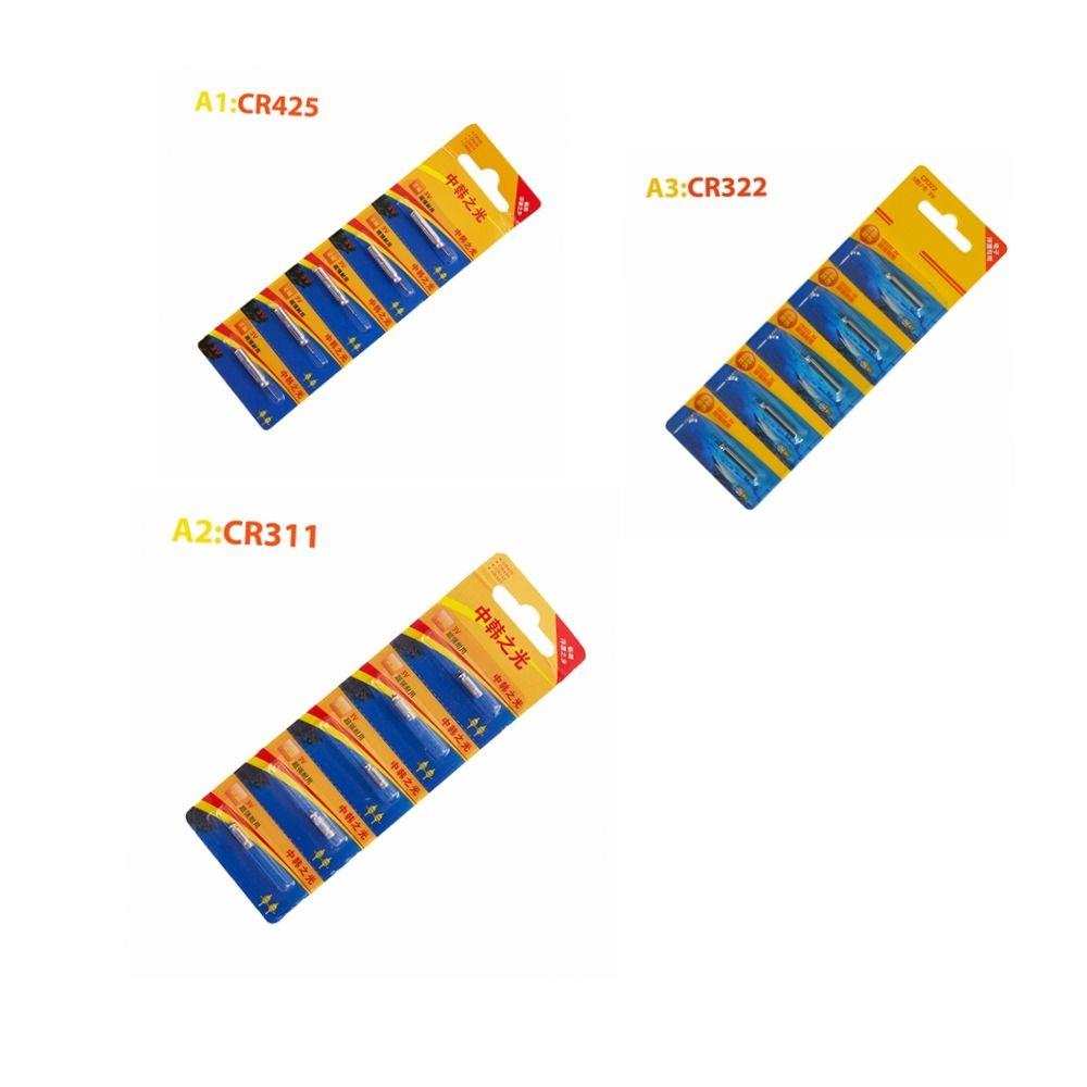 5PCS Endurance Electricity Fishing Floats Lithium Pin Battery   Night Fishing