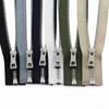 New Zipper 55/65/75cm 5# Colorful High Quality Open-end Auto Lock Gold Metal Zipper DIY Handcraft Clothing Pocket Garment Shoe