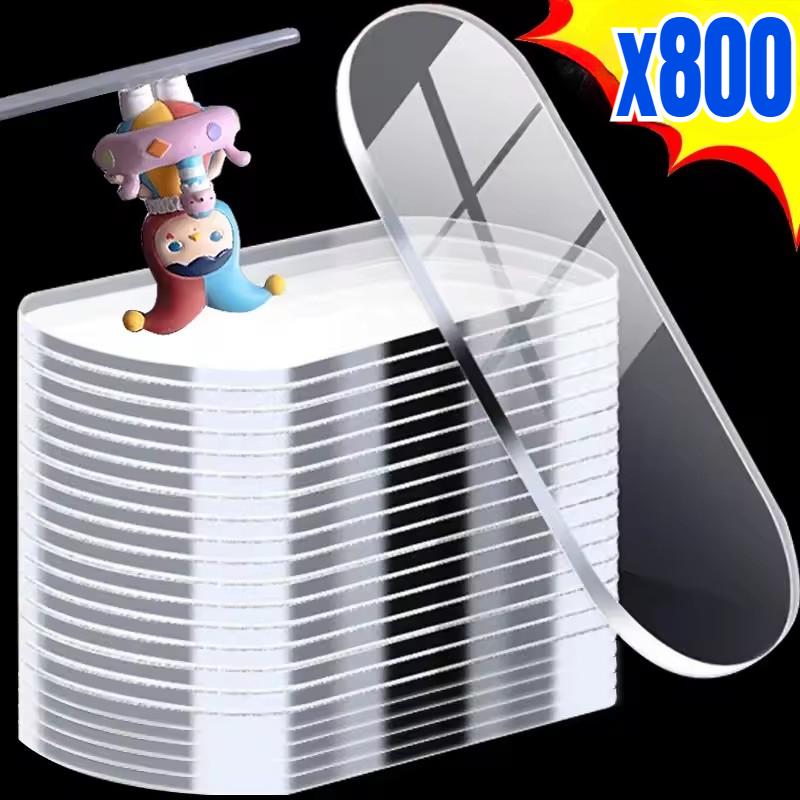 Прозрачные съемные гелевые клеевые точки Двусторонние гелевые клеевые подушечки Фигурки Клеящиеся точки для крепления плакатов Настенные прозрачные липкие