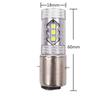 12V BA20D H6 80W LED Hi/Lo Beam 16LED  Headlight Fog Light DRL Bulb for  Motorcy